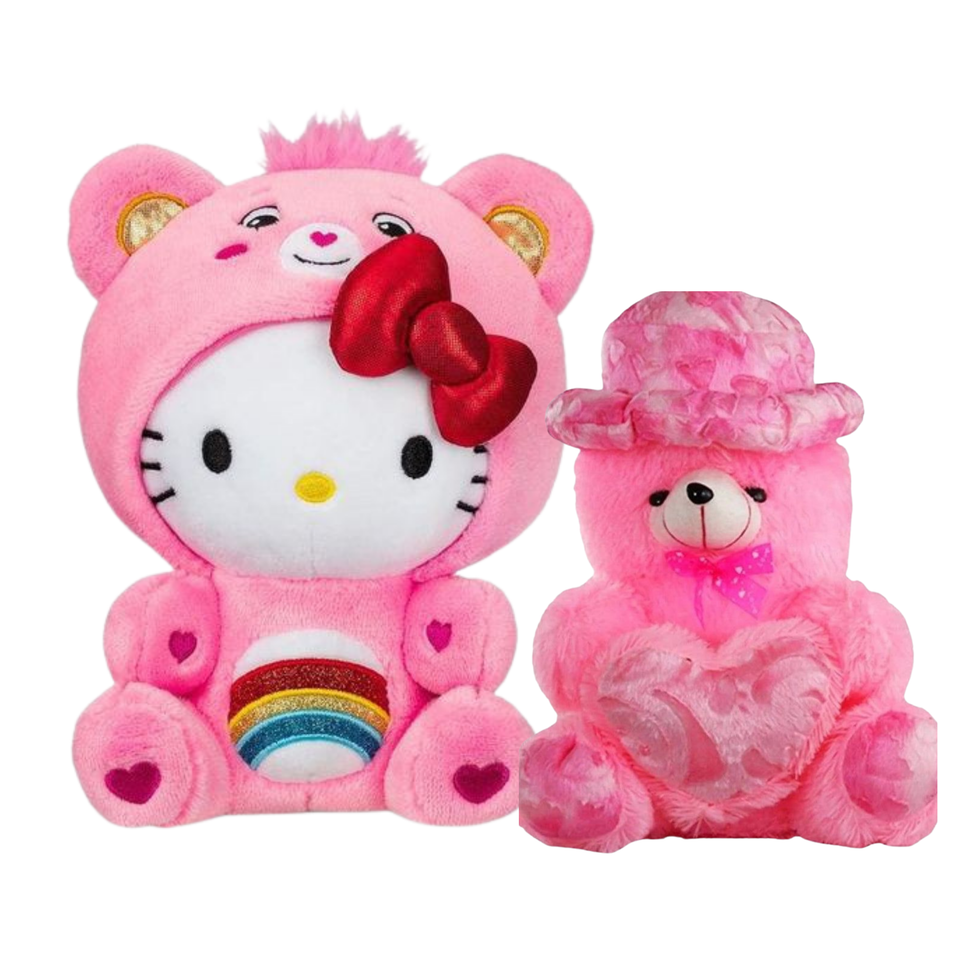 Fluffies™ Bundle - Hello Kitty and Valentines Ted