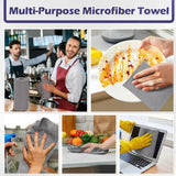 Discount Store™ Microfiber Cleaning Cloth Roll – (20 Sheets) Reusable & Super Absorbent