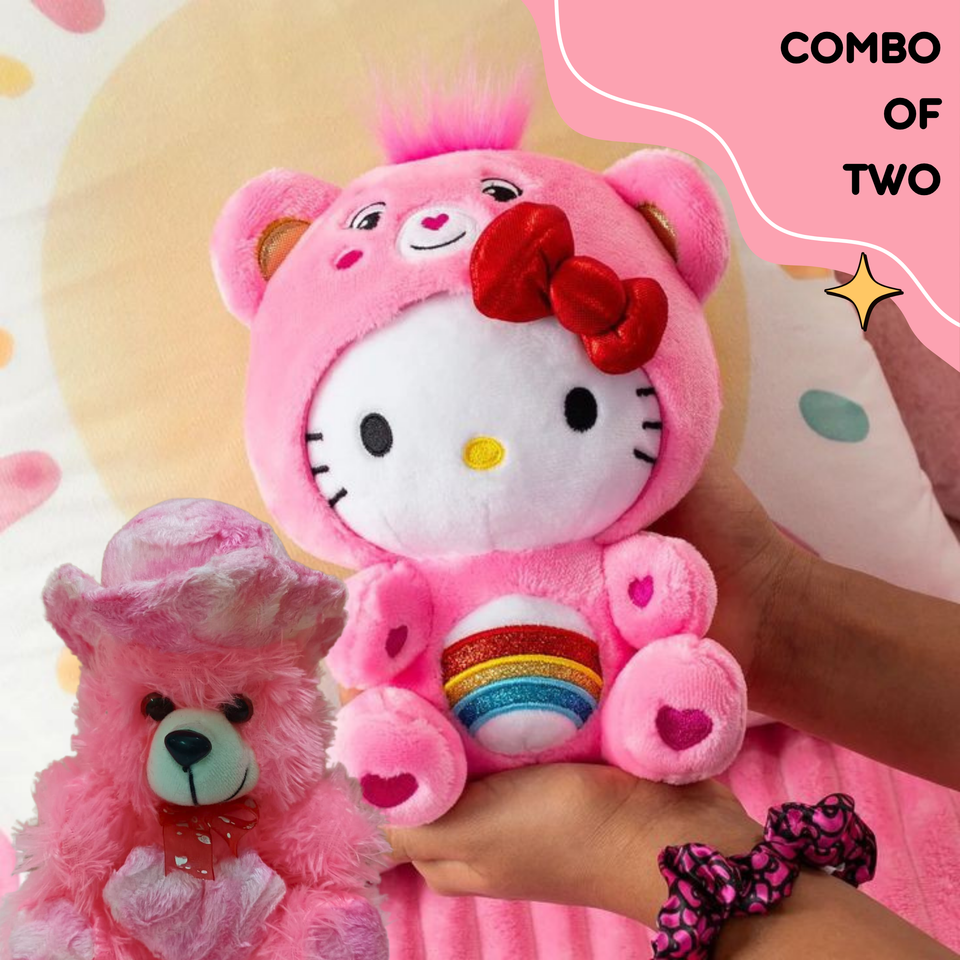 Fluffies™ Bundle - Hello Kitty and Valentines Ted