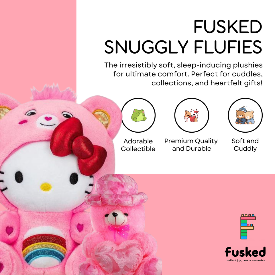 Fluffies™ Bundle - Hello Kitty and Valentines Ted